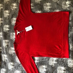 1901 Red XL sweater  with 3/4 sleeves